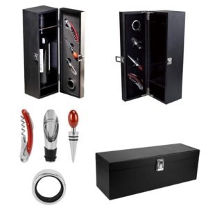 Set de vino madera