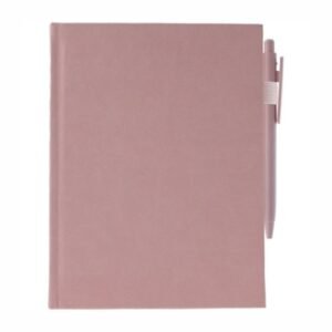 Libreta con pluma rosa