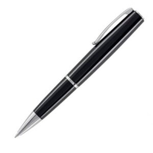 Bolígrafo negro acero