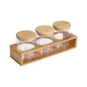 Contenedor de vidrio con tapa