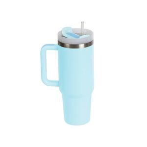 Vaso térmico de acero inoxidable azul