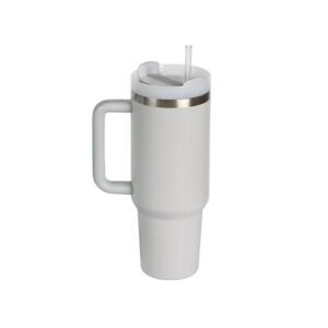 Vaso térmico de acero inoxidable gris