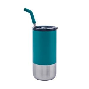 Termo con popote personalizado